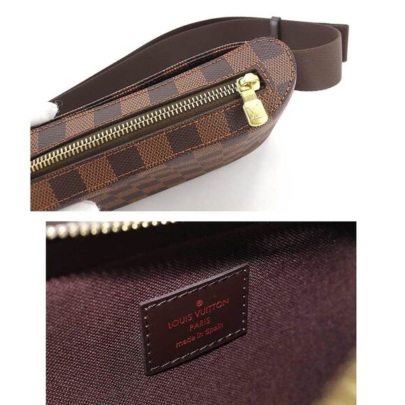 Louis Vuitton Damier Jeronimos Body Bag Waist Pouch Ebene Brown - Picture 7 of 8
